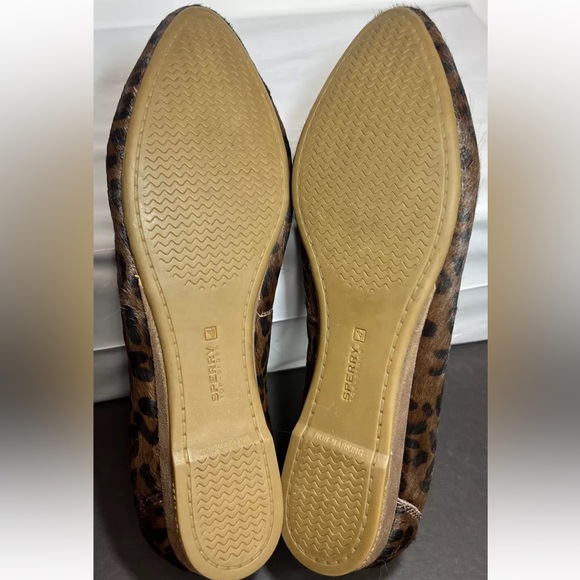 Sperry Top-Sider Womens Leopard Print Faux Fur Slip on Loafers STS90398 Sz 9 - Picture 11 of 14
